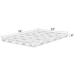 Joseph 6" Full Memory Foam Mattress White - 350062F