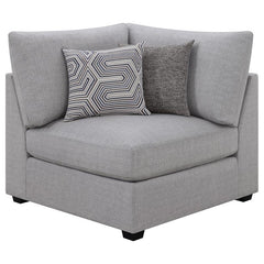 Cambria 5-piece Upholstered Modular Sectional Sofa Grey - 551511-S5B