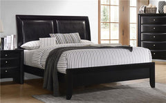 Briana Wood Eastern King Panel Bed Black - 200701KE