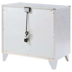 Larue 2-drawer Nightstand Silver - 224492