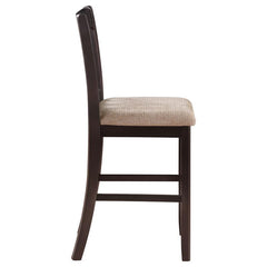 Lavon Lattice Back Counter Stools Tan and Espresso (Set of 2) - 105279