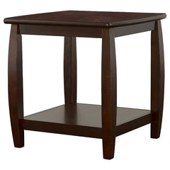 Dixon 1-shelf Square Wood End Table Espresso - 701077