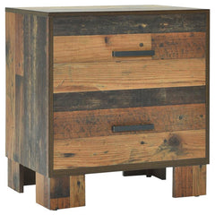Sidney 2-drawer Nightstand Rustic Pine - 223142