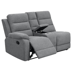 David Upholstered Reclining Sectional Sofa Smoke - 609620