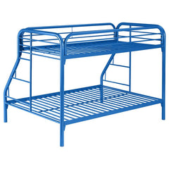Morgan Metal Twin Over Full Bunk Bed Blue - 2258B
