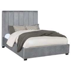Arles Upholstered Queen Panel Bed Grey - 306070Q
