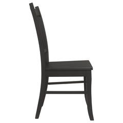 Marbrisa 7-piece Rectangular Dining Table Set Matte Black - 123071-S7