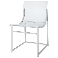 Adino Acrylic Dining Side Chair Clear and Chrome (Set of 2) - 121182