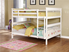 Chapman Wood Full Over Full Bunk Bed White - 460360