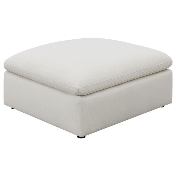 Hobson Square Upholstered Ottoman Ivory - 551453