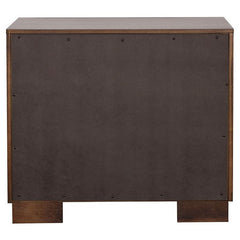 Jessica 5-piece Queen LED Bedroom Set Cappuccino - 200711Q-S5P