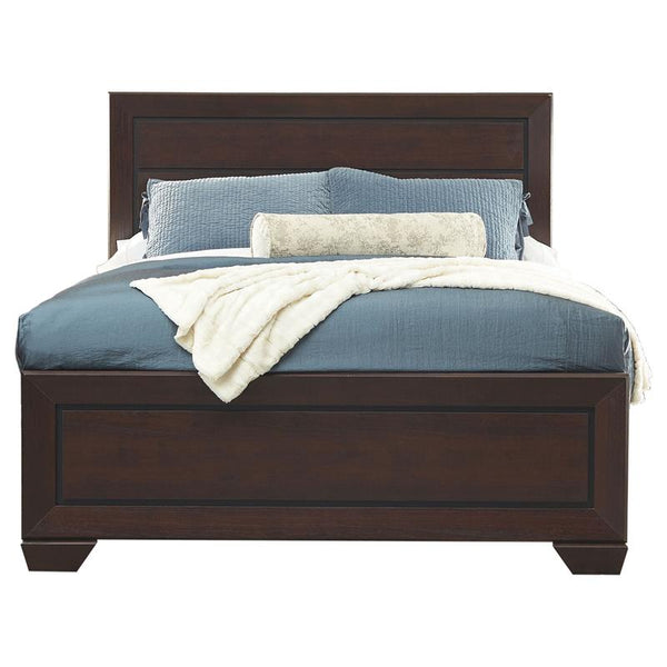 Kauffman Wood California King Panel Bed Dark Cocoa - 204391KW