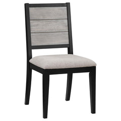 Elodie 5-piece Dining Table Set with Extension Leaf Grey and Black - 121221-S5