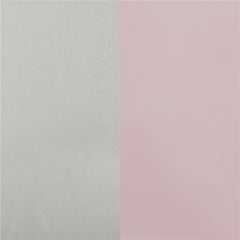 Massi Fabric Upholstered Bench White and Powder Pink - 401156