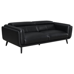 Shania Upholstered Low Back Sofa Black - 509921