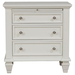 Sandy Beach 4-piece Queen Bedroom Set Cream White - 201309Q-S4