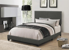 Boyd Upholstered California King Panel Bed Charcoal - 350061KW