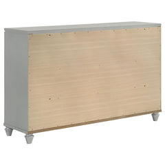 Veronica 5-piece Eastern King Bedroom Set Light Silver - 224721KE-S5