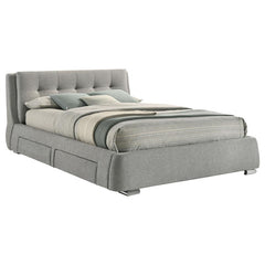 Fenbrook Upholstered Queen Storage Panel Bed Grey - 300523Q