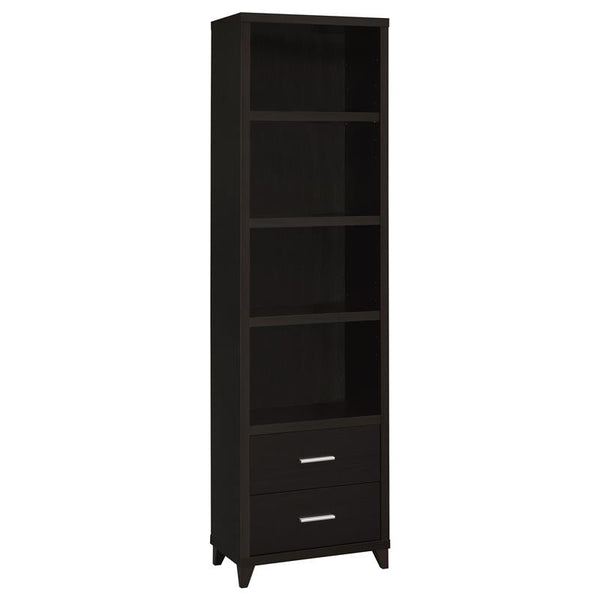 Lewes 4-shelf Engineered Wood Media Tower Cappuccino - 700882