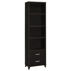 Lewes 4-shelf Engineered Wood Media Tower Cappuccino - 700882