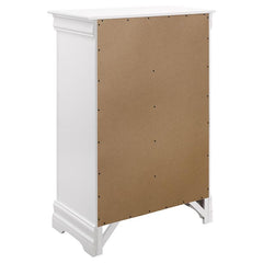 Louis Philippe 5-drawer Chest White - 204695