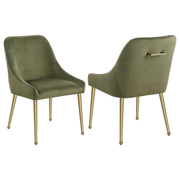 Mayette Parsons Wingback Dining Side Chairs Olive (Set of 2) - 107572