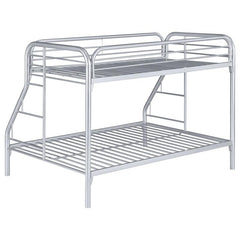 Morgan Metal Twin Over Full Bunk Bed Silver - 2258V