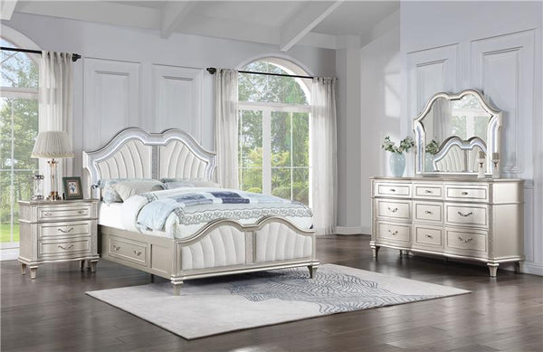 Evangeline 4-piece Queen Bedroom Set Silver Oak - 223390Q-S4