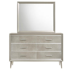 Ramon 6-drawer Dresser with Mirror Metallic Sterling - 222703M