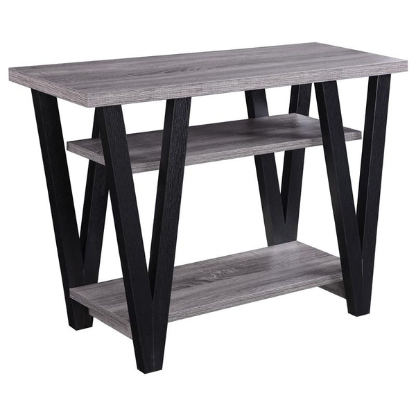 Stevens 2-shelf Engineered Wood Entryway Console Table Grey - 705399