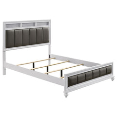 Barzini 5-piece California King Bedroom Set White - 205891KW-S5