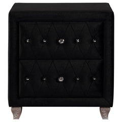 Deanna 4-piece Eastern King Bedroom Set Black - 206101KE-S4