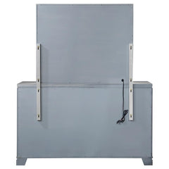 Eleanor 6-drawer Dresser with Mirror Metallic Mercury - 223463M