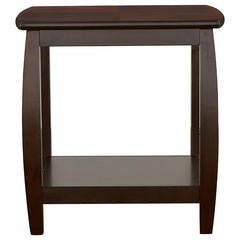 Dixon 1-shelf Square Wood End Table Espresso - 701077