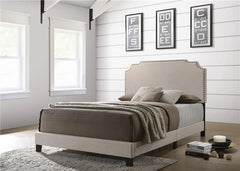 Tamarac Upholstered Full Panel Bed Beige - 310061F