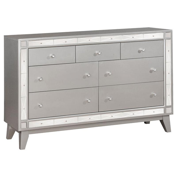 Leighton 7-drawer Dresser Metallic Mercury - 204923