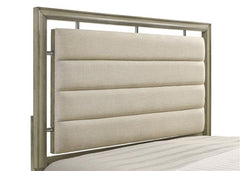 Giselle Wood Queen Panel Bed Rustic Beige - 224391Q
