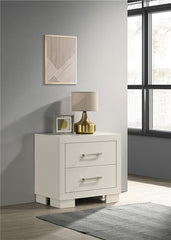 Jessica 2-drawer Nightstand White - 202992