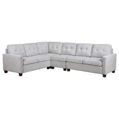 Georgina 4-piece Upholstered Modular Sectional Sofa Beige - 551705-SET