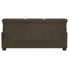 Clementine Upholstered Padded Arm Sofa Brown - 506571