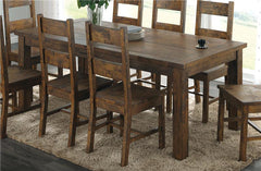 Coleman Rectangular Dining Table Rustic Golden Brown - 107041