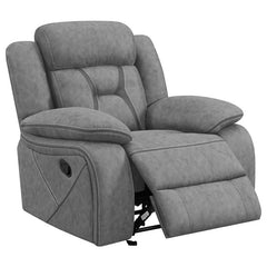 Higgins 3-piece Upholstered Motion Reclining Sofa Set Grey - 602261-S3