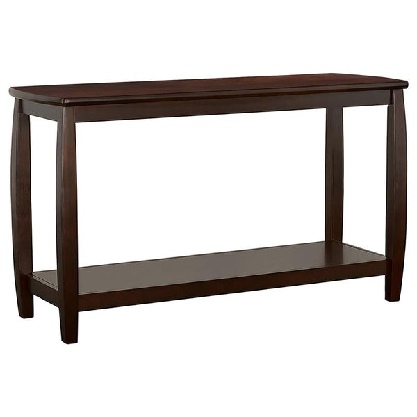 Dixon Wood Entryway Console Table with Shelf Cappuccino - 701079
