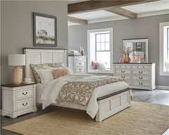 Hillcrest Dresser Mirror Distressed White - 223354