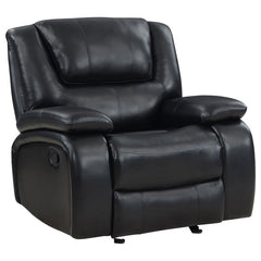 Camila 3-piece Upholstered Motion Reclining Sofa Set Black - 610244-S3
