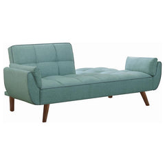 Caufield Upholstered Convertible Sofa Bed Turquoise Blue - 360097