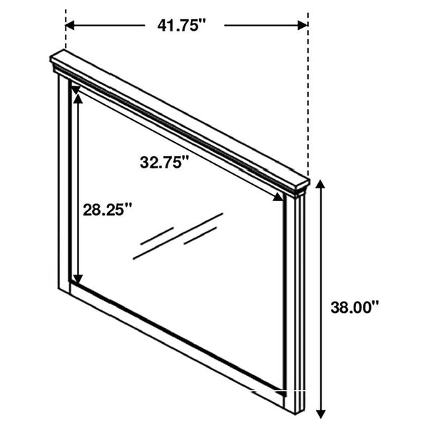 Hillcrest 4-piece Queen Bedroom Set Distressed White - 223351Q-S4