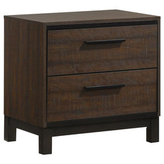 Edmonton 2-drawer Nightstand Rustic Tobacco - 204352