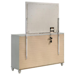Veronica 6-drawer Dresser with Mirror Light Silver - 224723M